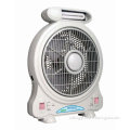 10"rechargeable battery operated fan with light LW-5